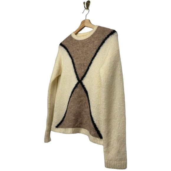 SEZANE Quentin Jumper Ecru Taupe Noir S - Picture 6 of 11
